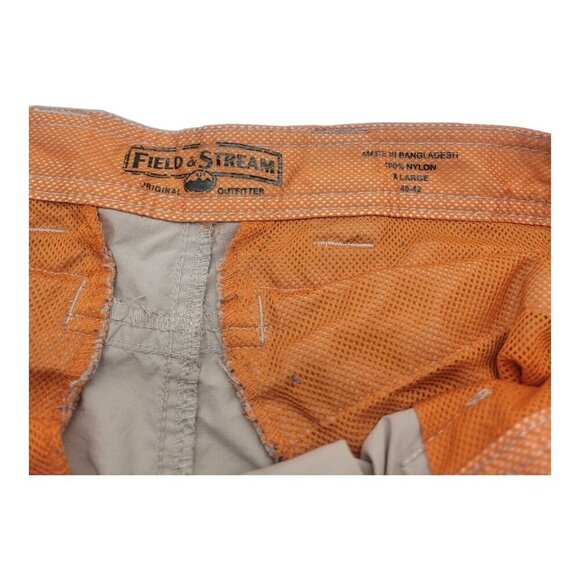 Field & Stream Shorts Men Size XL Beige Cargo Nylon Breathable Fishing Boating - Picture 6 of 13